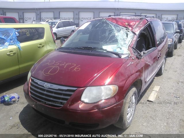 2C4GP54L55R391378 - 2005 CHRYSLER TOWN & COUNTRY TOURING MAROON photo 6