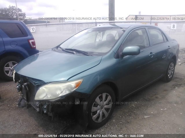 JTDBL40E69J048659 - 2009 TOYOTA COROLLA LE/XLE GREEN photo 2