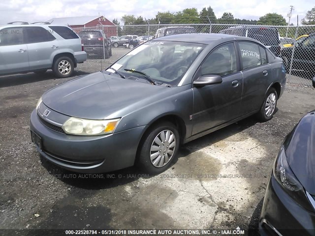 1G8AJ52F74Z176586 - 2004 SATURN ION LEVEL 2 GRAY photo 2