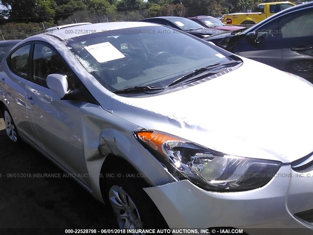 KMHDH4AE0CU232764 - 2012 HYUNDAI ELANTRA GLS/LIMITED SILVER photo 6