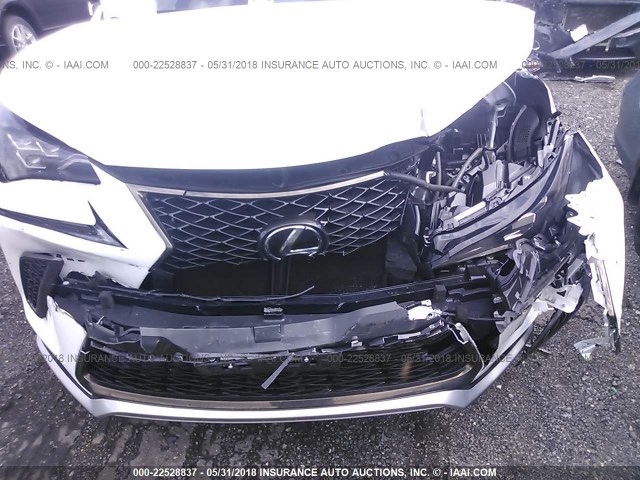 JTJBARBZ3J2149866 - 2018 LEXUS NX 300/BASE/F SPORT WHITE photo 6