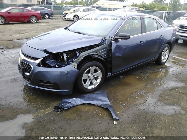 1G11B5SLXFF210235 - 2015 CHEVROLET MALIBU LS BLUE photo 2