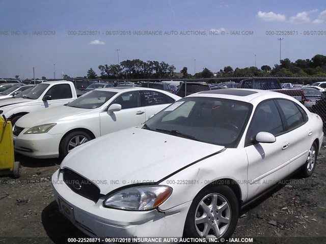 1FAFP56U07A196514 - 2007 FORD TAURUS SEL WHITE photo 2