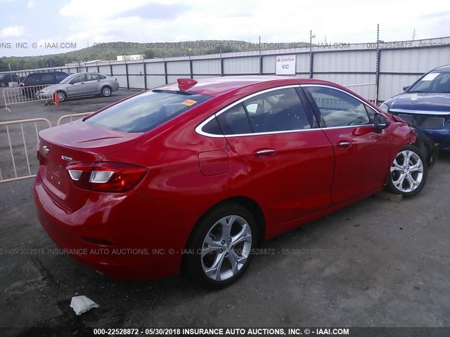 1G1BF5SM3H7268170 - 2017 CHEVROLET CRUZE PREMIER RED photo 4