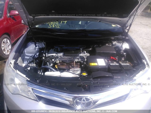 4T4BF1FK4DR304423 - 2013 TOYOTA CAMRY L/SE/LE/XLE 银色 照片 10