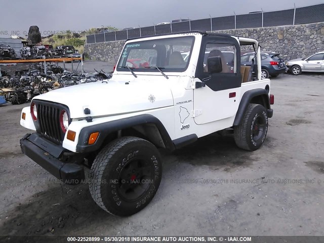 1J4FY29P8VP407202 - 1997 JEEP WRANGLER / TJ SE WHITE photo 2