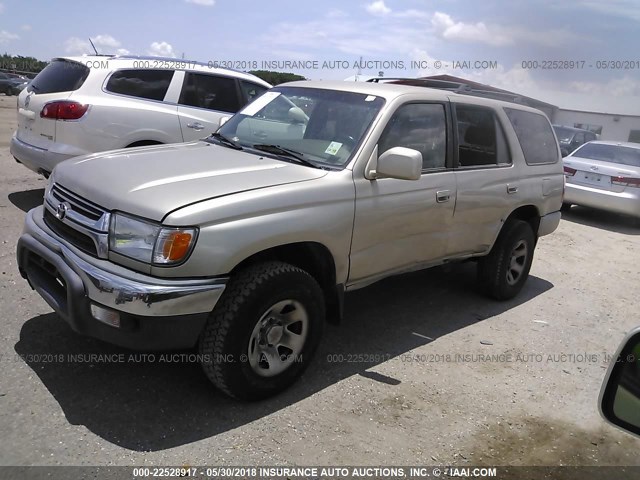 JT3HN86R710340759 - 2001 TOYOTA 4RUNNER SR5 GOLD photo 2