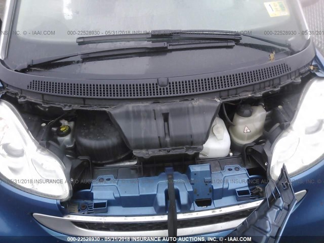 WMEEJ31XX8K196000 - 2008 SMART FORTWO PURE/PASSION BLUE photo 10