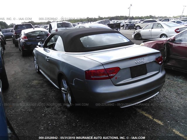 WAUCGAFH1BN005433 - 2011 AUDI S5 PREMIUM PLUS 灰色 照片 3