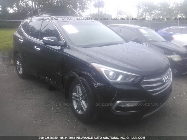 5NMZU3LB4HH022525 - 2017 HYUNDAI SANTA FE SPORT  BLACK photo 1