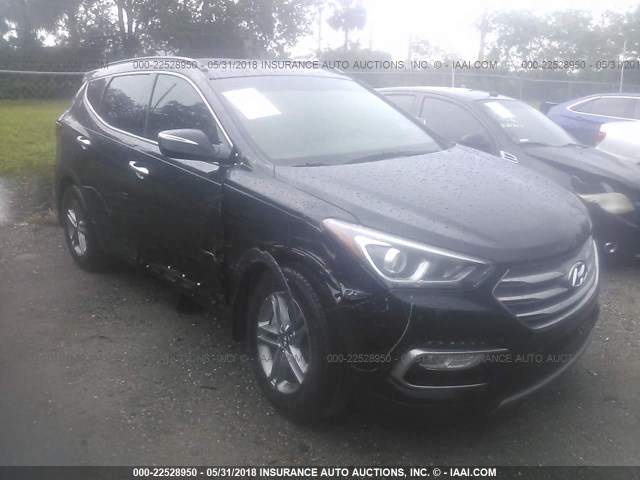 5NMZU3LB4HH022525 - 2017 HYUNDAI SANTA FE SPORT  BLACK photo 6