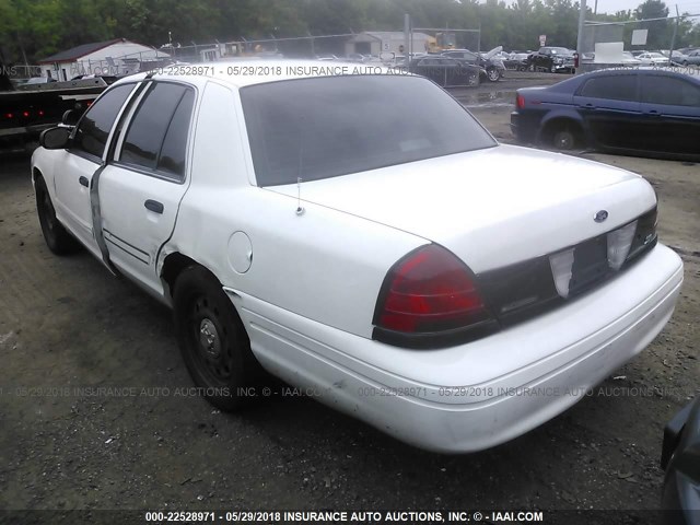 2FAHP71V19X118242 - 2009 FORD CROWN VICTORIA POLICE INTERCEPTOR WHITE photo 3