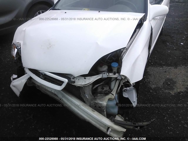 1HGEJ8248WL131834 - 1998 HONDA CIVIC EX WHITE photo 6