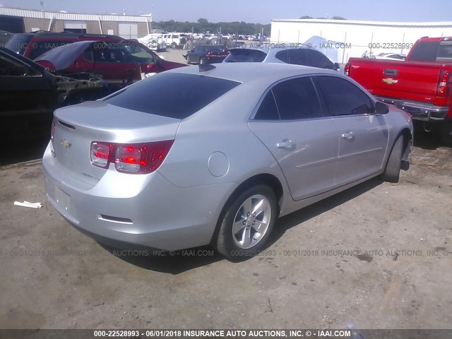 1G11A5SLXFF112065 - 2015 CHEVROLET MALIBU LS SILVER photo 4