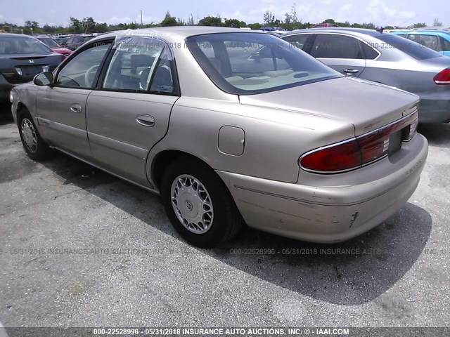 2G4WS52J3Y1334316 - 2000 BUICK CENTURY CUSTOM GOLD photo 3