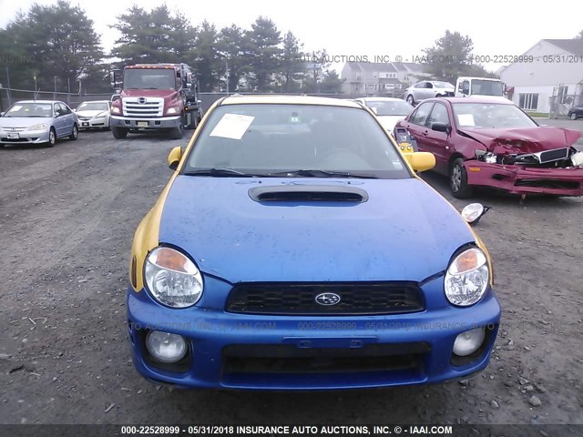 JF1GD29643G502596 - 2003 SUBARU IMPREZA WRX YELLOW photo 6