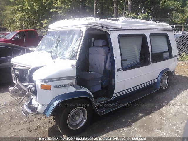 1GDEG25KXL7505610 - 1990 GMC RALLY WAGON / VAN G2500 WHITE photo 2