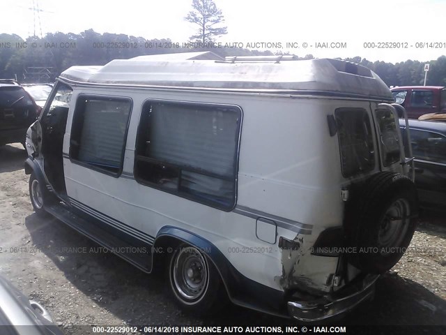 1GDEG25KXL7505610 - 1990 GMC RALLY WAGON / VAN G2500 WHITE photo 3