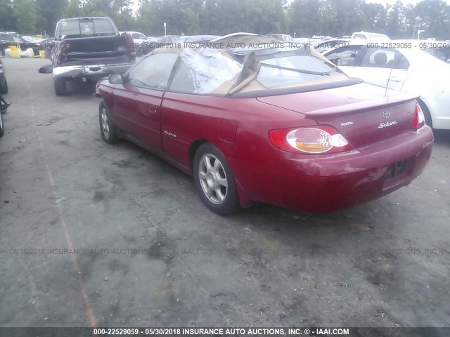 2T1FF28P23C609557 - 2003 TOYOTA CAMRY SOLARA SE/SLE წითელი ფოტო 3