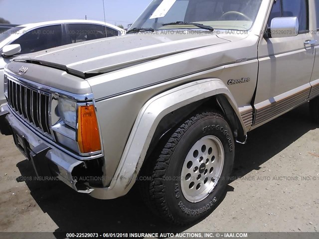 1J4FJ78S8PL633922 - 1993 JEEP CHEROKEE COUNTRY GOLD photo 6