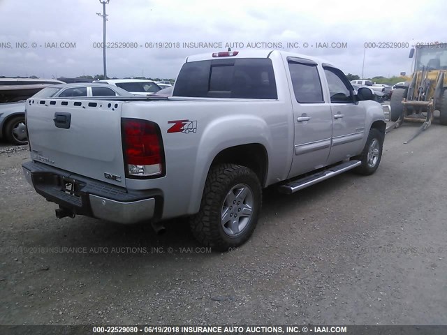 3GTRKWE39AG268890 - 2010 GMC SIERRA K1500 SLT SILVER photo 4