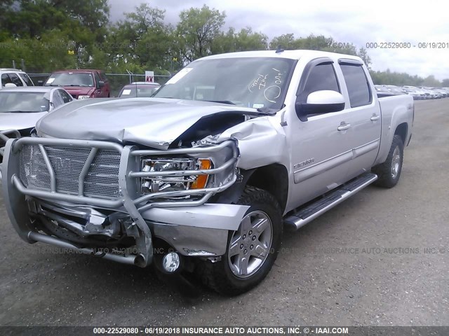 3GTRKWE39AG268890 - 2010 GMC SIERRA K1500 SLT SILVER photo 6