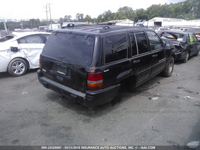 1J4GZ48S4WC319355 - 1998 JEEP GRAND CHEROKEE LAREDO/SPECIAL BLACK photo 4