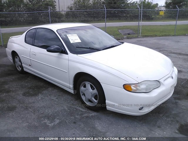 2G1WX15K029387690 - 2002 CHEVROLET MONTE CARLO SS WHITE photo 1