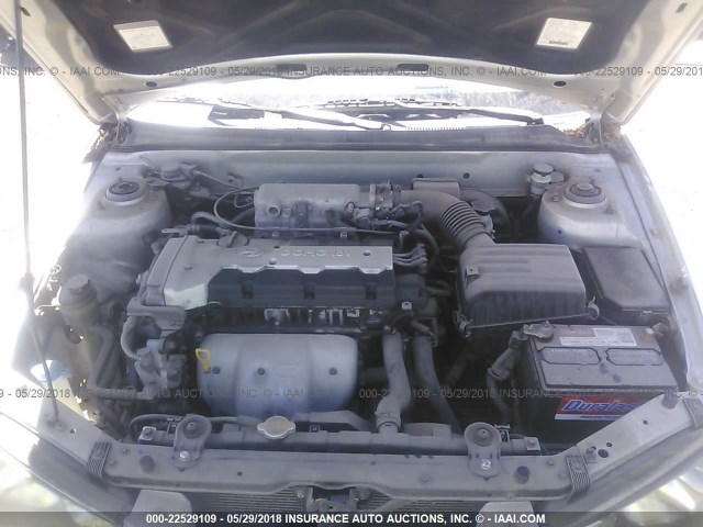 KMHDN45D73U477443 - 2003 HYUNDAI ELANTRA GLS/GT SILVER photo 10