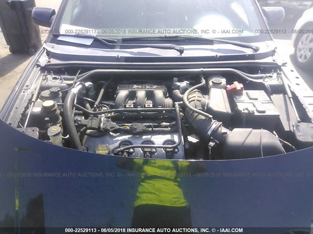 1FAHP27W58G165636 - 2008 FORD TAURUS SEL BLUE photo 10