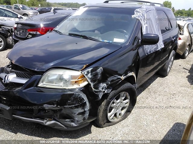 2HNYD18836H549553 - 2006 ACURA MDX TOURING BLACK photo 2