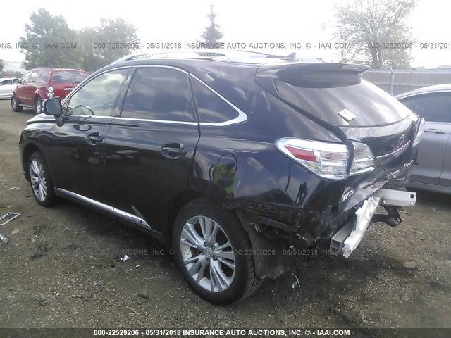 JTJBC1BA0A2023390 - 2010 LEXUS RX 450 BLACK photo 3