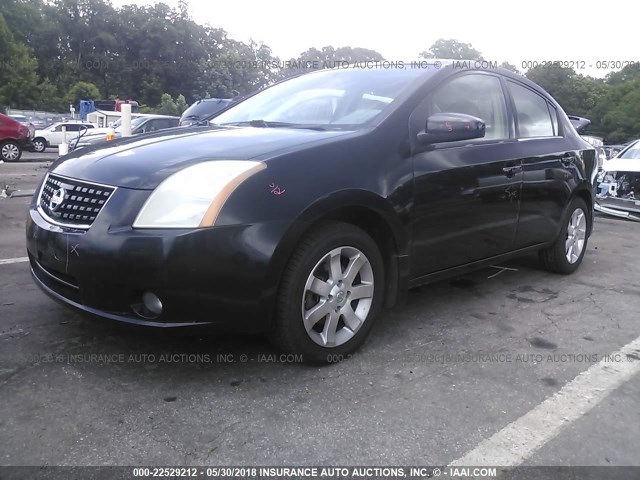 3N1AB61E78L675549 - 2008 NISSAN SENTRA 2.0/2.0S/2.0SL BLACK photo 2