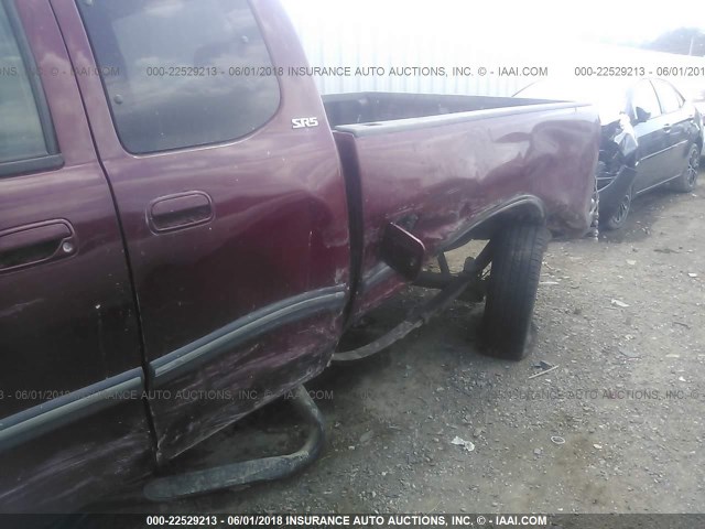 5TBRN34171S159621 - 2001 TOYOTA TUNDRA ACCESS CAB SR5 BURGUNDY photo 6