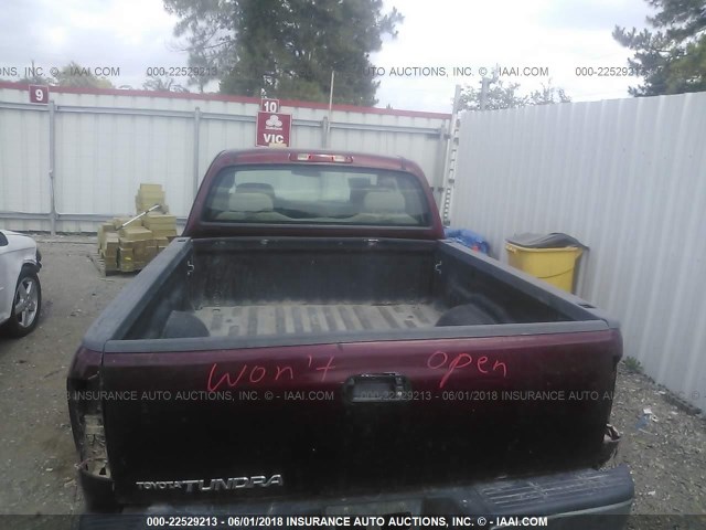 5TBRN34171S159621 - 2001 TOYOTA TUNDRA ACCESS CAB SR5 BURGUNDY photo 8