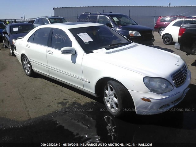 WDBNG83J35A443456 - 2005 MERCEDES-BENZ S 430 4MATIC WHITE photo 1