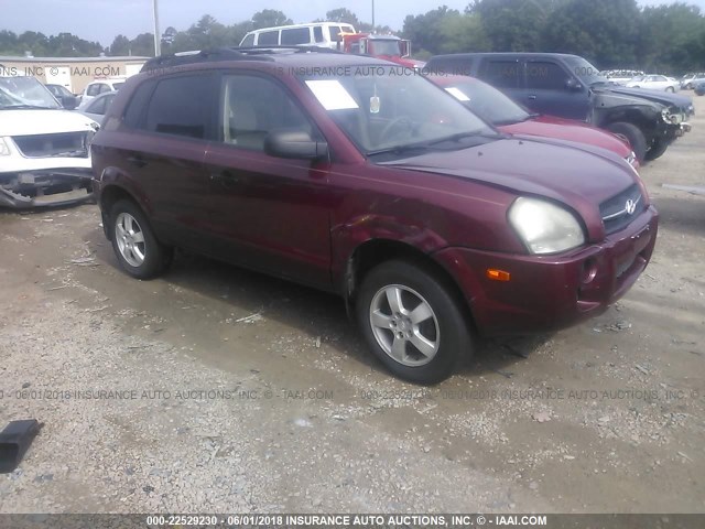 KM8JM12BX6U249366 - 2006 HYUNDAI TUCSON GL MAROON photo 1