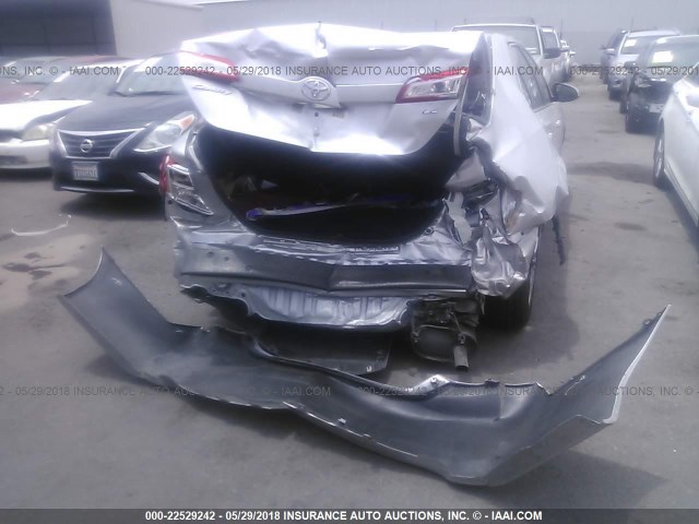 4T4BF1FK1CR229713 - 2012 TOYOTA CAMRY SE/LE/XLE SILVER photo 6