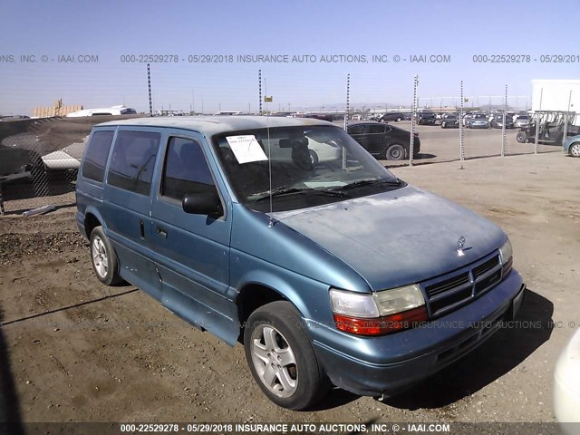 2B4FH25K3RR653351 - 1994 DODGE CARAVAN BLUE photo 1