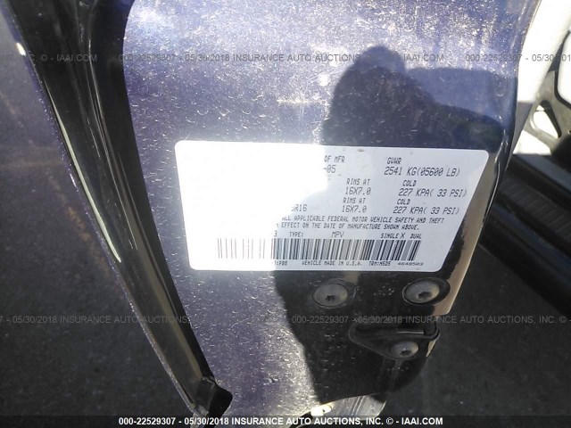 1J4GL48K56W173693 - 2006 JEEP LIBERTY SPORT BLUE photo 9