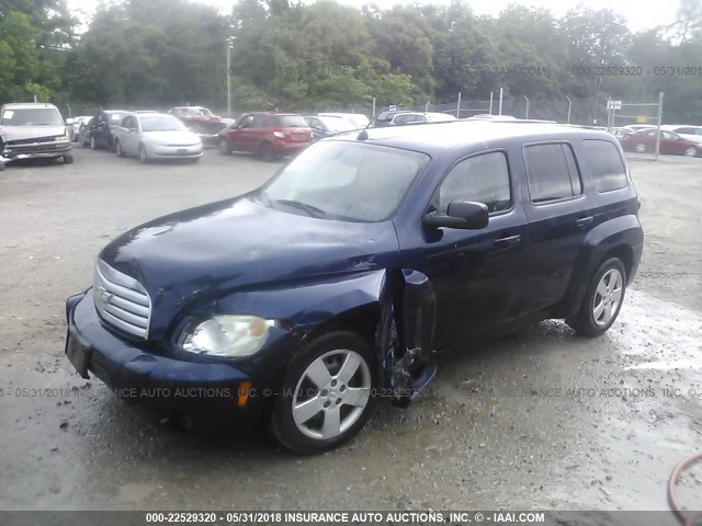3GNCA13B29S635134 - 2009 CHEVROLET HHR LS BLUE photo 2