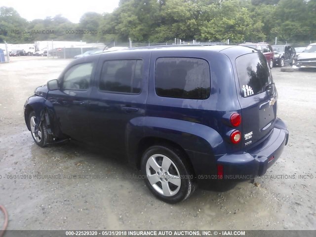 3GNCA13B29S635134 - 2009 CHEVROLET HHR LS BLUE photo 3