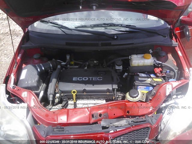 KL2TD66E59B655976 - 2009 PONTIAC G3 RED photo 10