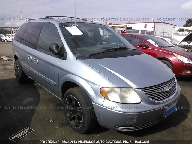 2C4GP44R24R517533 - 2004 CHRYSLER TOWN & COUNTRY LX BLUE photo 1