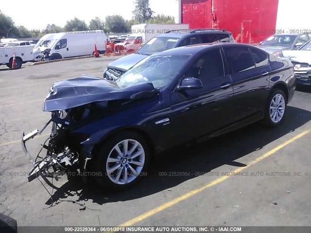 WBAXH5C57CDW06188 - 2012 BMW 528 XI Dark Blue photo 2