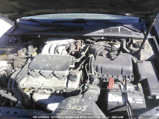 4T1BF30K82U512963 - 2002 TOYOTA CAMRY LE/XLE/SE GRAY photo 10