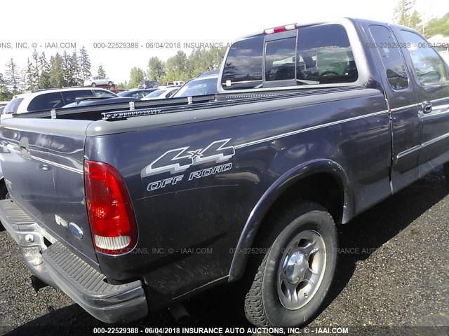 1FTRX18L6XKB32279 - 1999 FORD F150 ლურჯი ფოტო 4