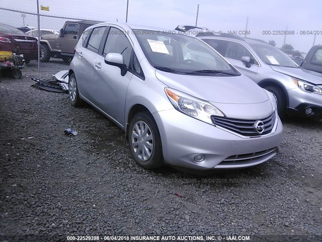 3N1CE2CP8EL381855 - 2014 NISSAN VERSA NOTE S/S PLUS/SV/SL SILVER photo 1