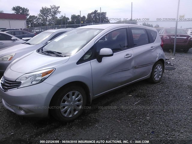 3N1CE2CP8EL381855 - 2014 NISSAN VERSA NOTE S/S PLUS/SV/SL SILVER photo 6