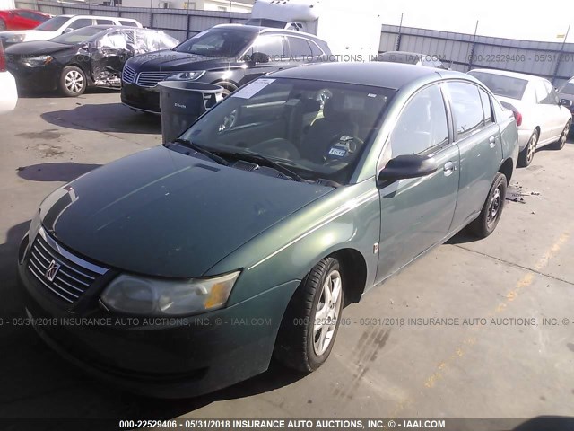 1G8AJ55F76Z180331 - 2006 SATURN ION LEVEL 2 GREEN photo 2